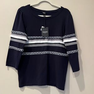 Emme Marcella L Maglia sweater navy NWT